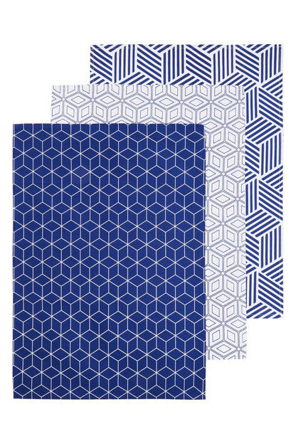 Modern Retro Set of 3 Tea Towels