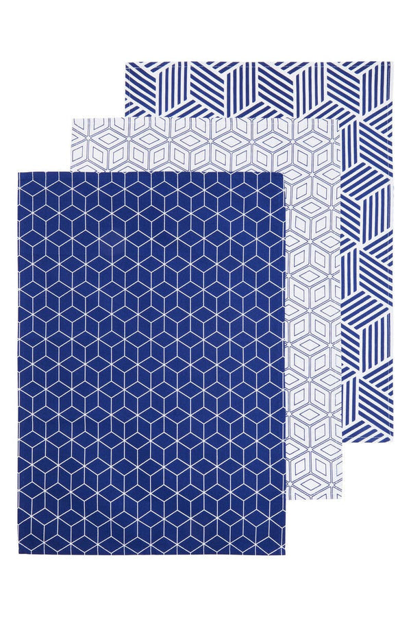 Modern Retro Set of 3 Tea Towels
