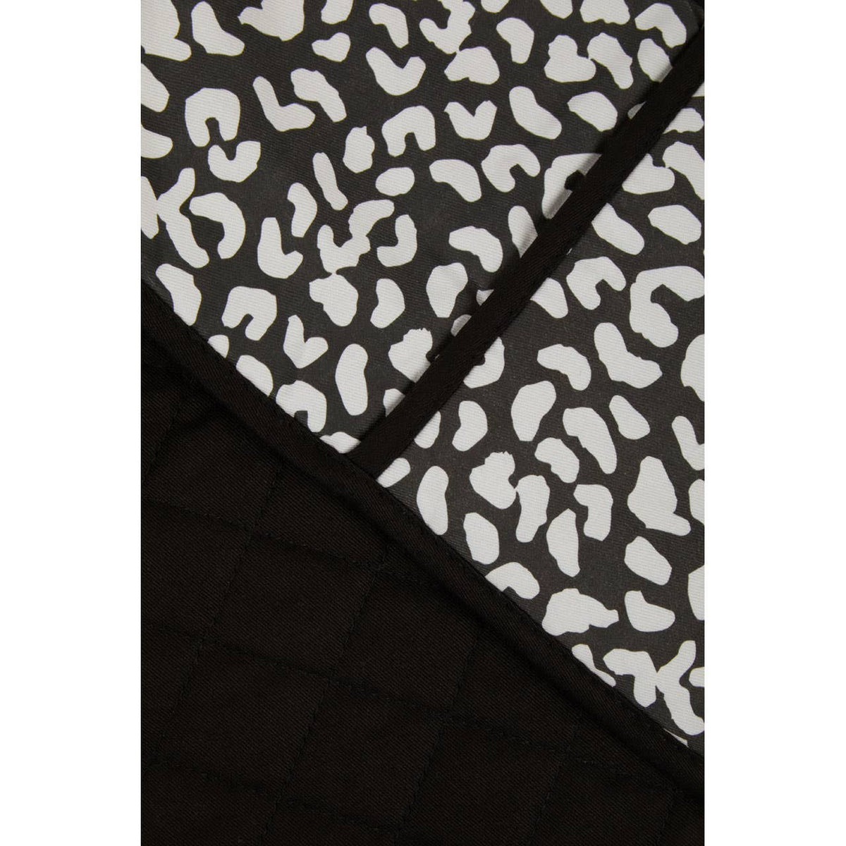 London Leo Black and White Double Oven Glove