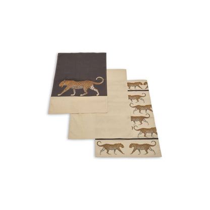 London Leo Set of 3 Leopard Print Tea Towels