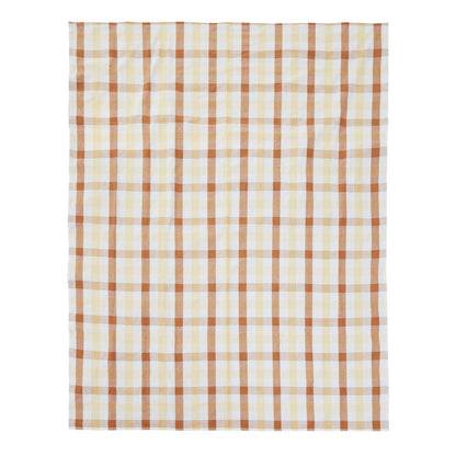 Thread and Loom Terracotta Gingham Tablecloth
