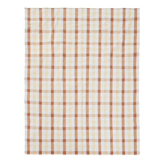 Thread and Loom Terracotta Gingham Tablecloth