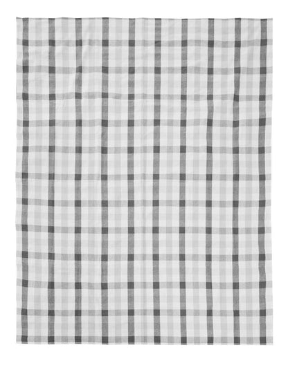 Thread and Loom Grey And Black Check Tablecloth