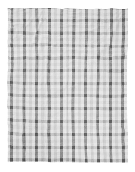 Thread and Loom Grey And Black Check Tablecloth