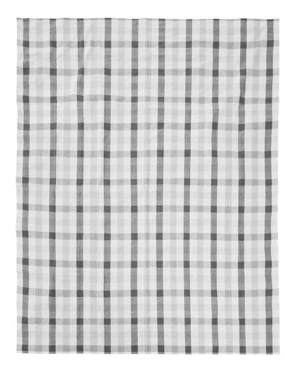 Thread and Loom Grey And Black Check Tablecloth