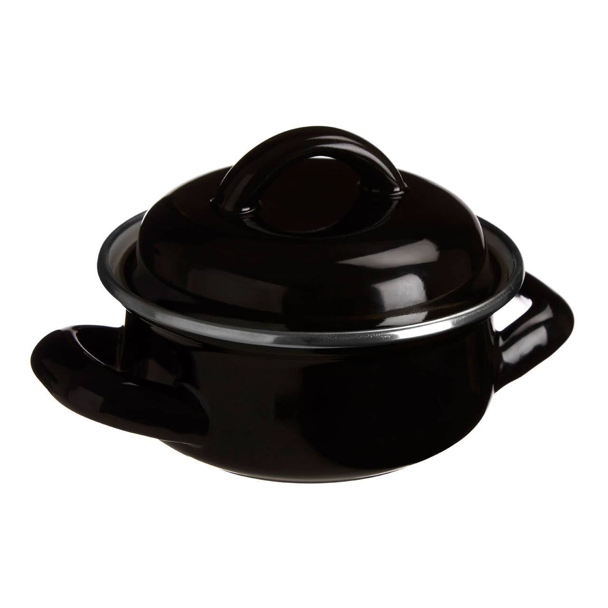 Porter Enamel Mini Casserole Dish - Black