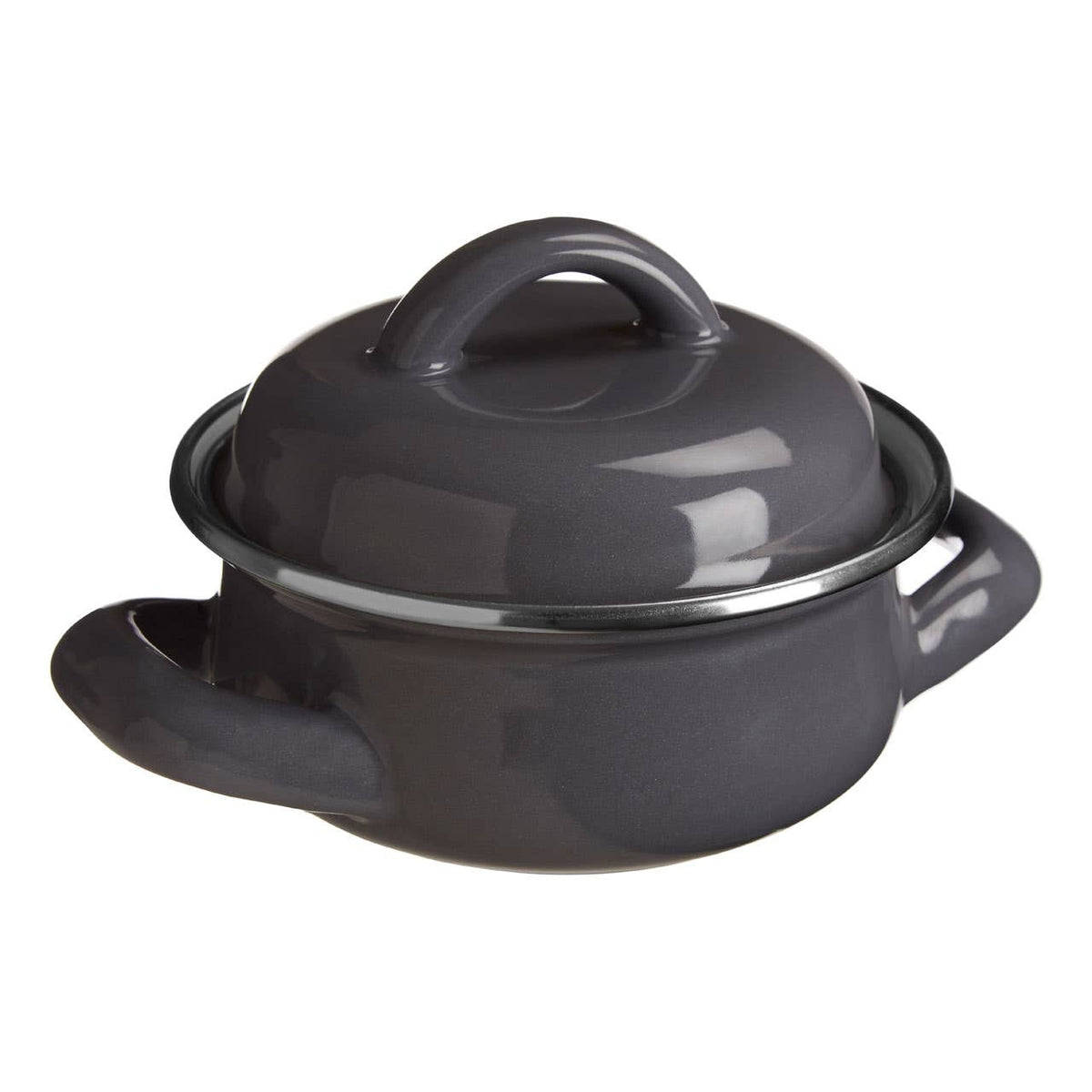 Porter Enamel Mini Casserole Dish - Grey