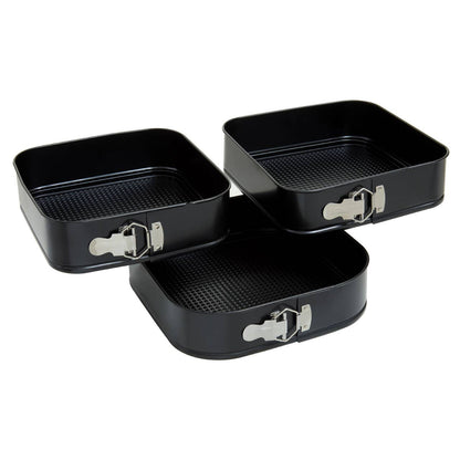 From Scratch Set Of Three Non Stick Square Cake Tins