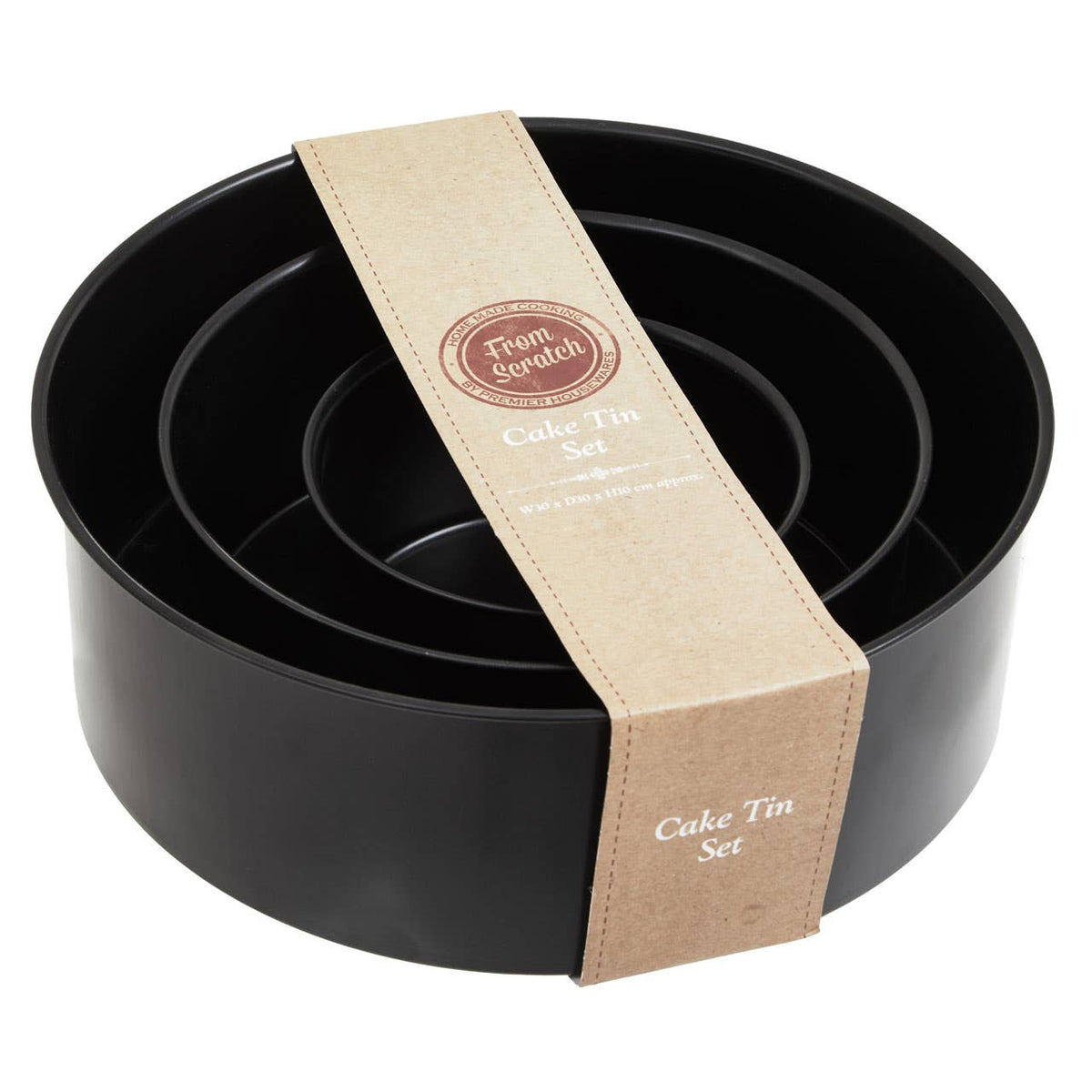 From Scratch Set Of Three Round Cake Tins