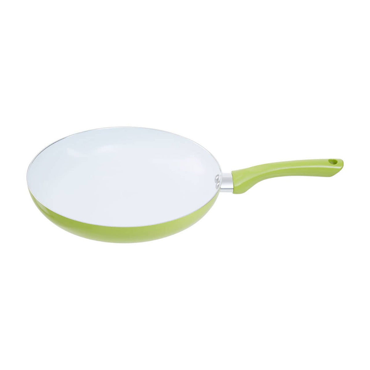 Ecocook 28cm Lime Green Frying Pan with Ceramic Coating