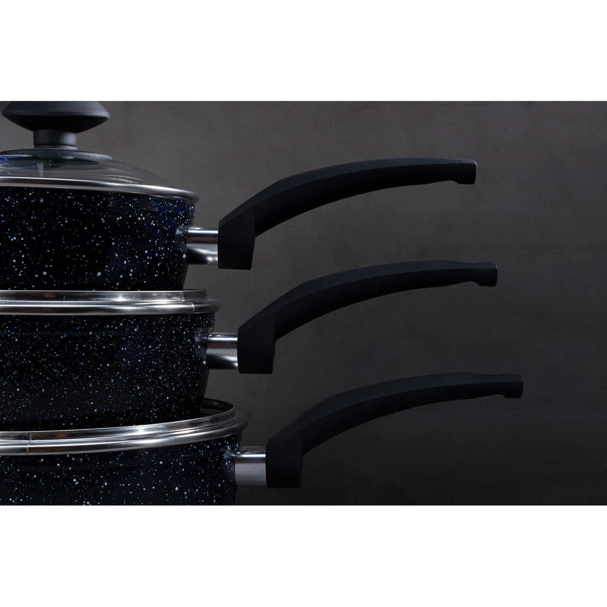 Stoneflam 18cm Saucepan With Glass Lid