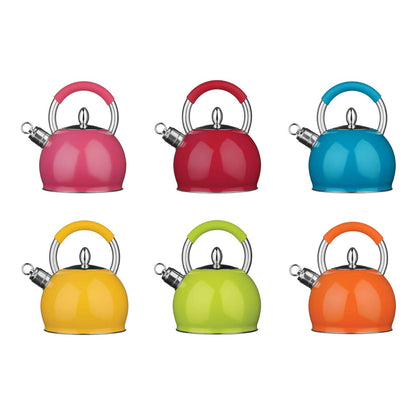 Zion Orange 2.4 Ltr Whistling Kettle