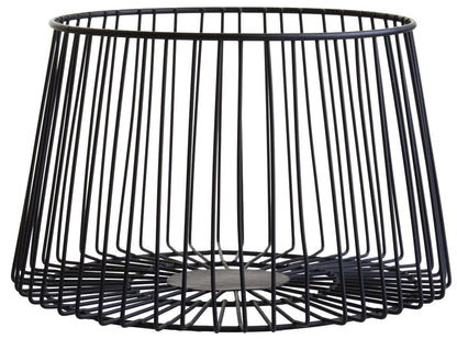 Vertex Deco Matt Black Small Fruit Basket