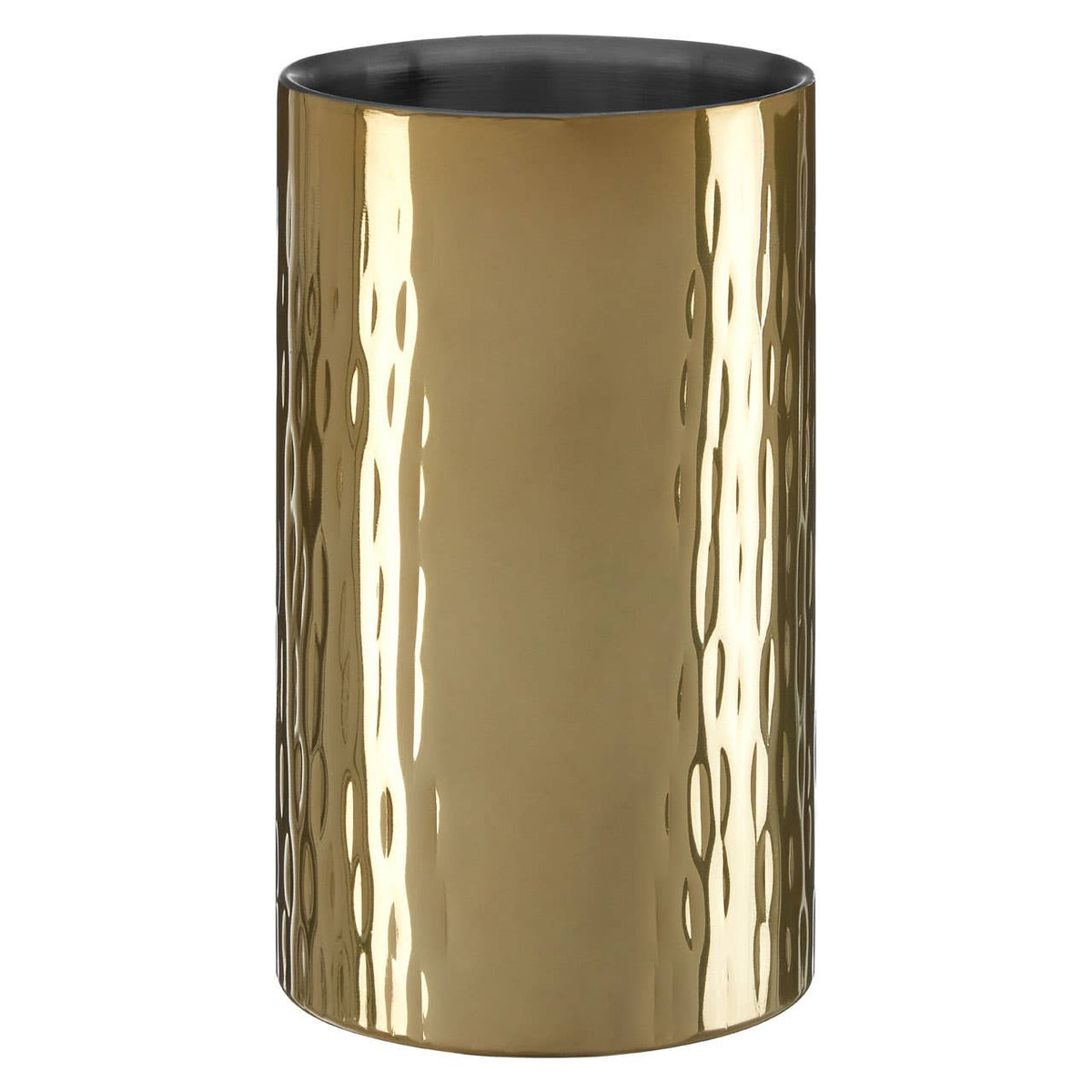 Mixology Hammered Gold Finish Wine Cooler