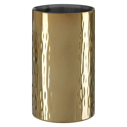 Mixology Hammered Gold Finish Wine Cooler