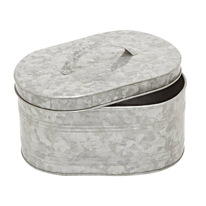 Drummond Galvanised Steel Bread Bin