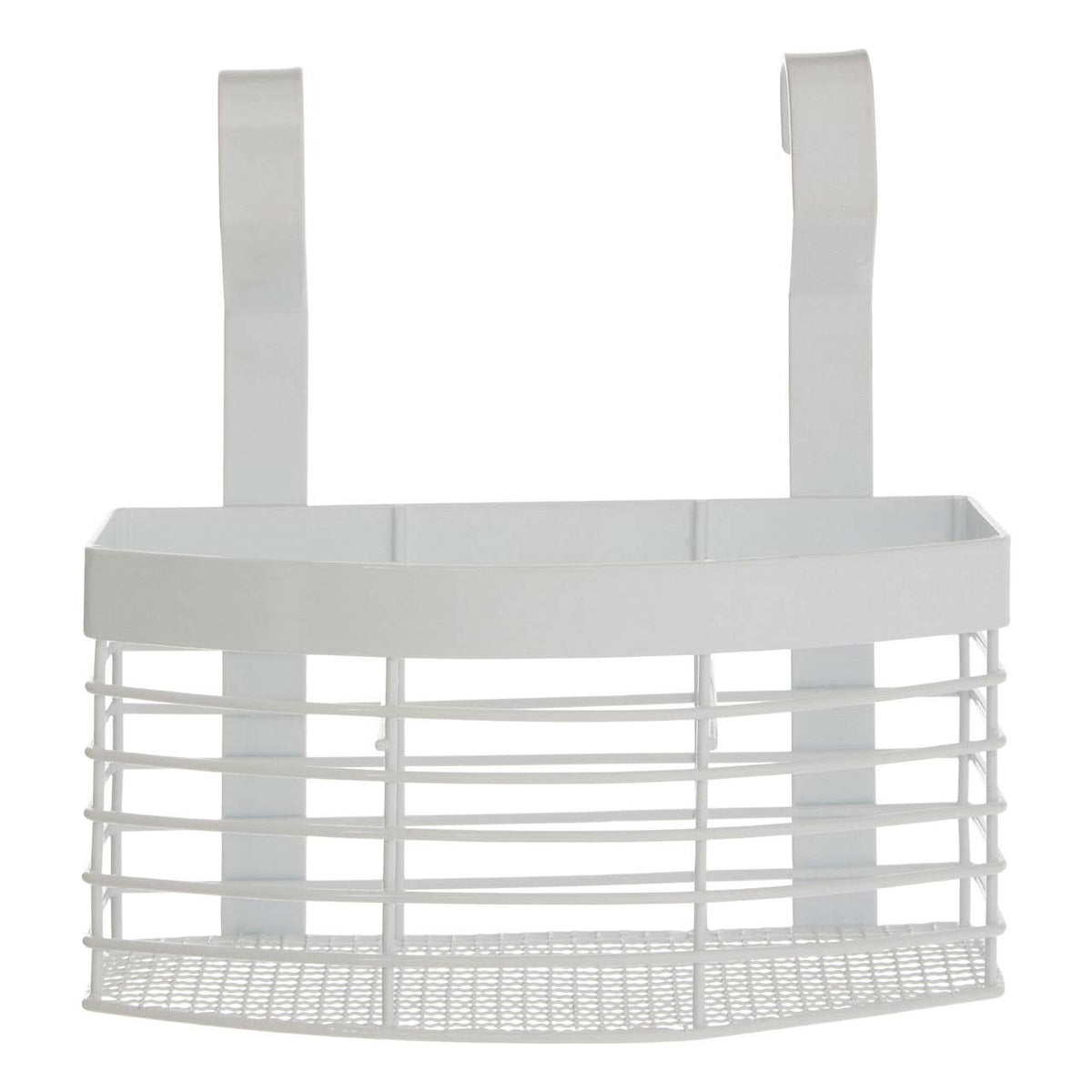 Sorello White Iron Hanging Storage Basket