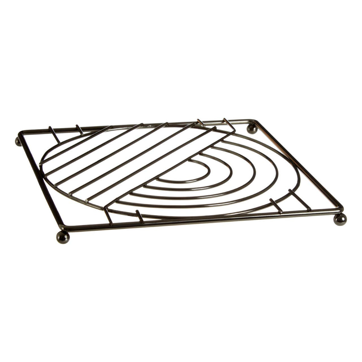 Vertex Black Nickel Finish Square Trivet