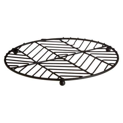 Vertex Black Powder Coat Round Trivet