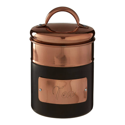 Prescott Charcoal And Copper Tea Canister