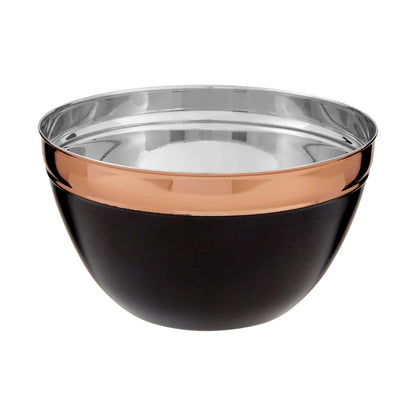 Prescott Large Black and Copper Mixing Bowl