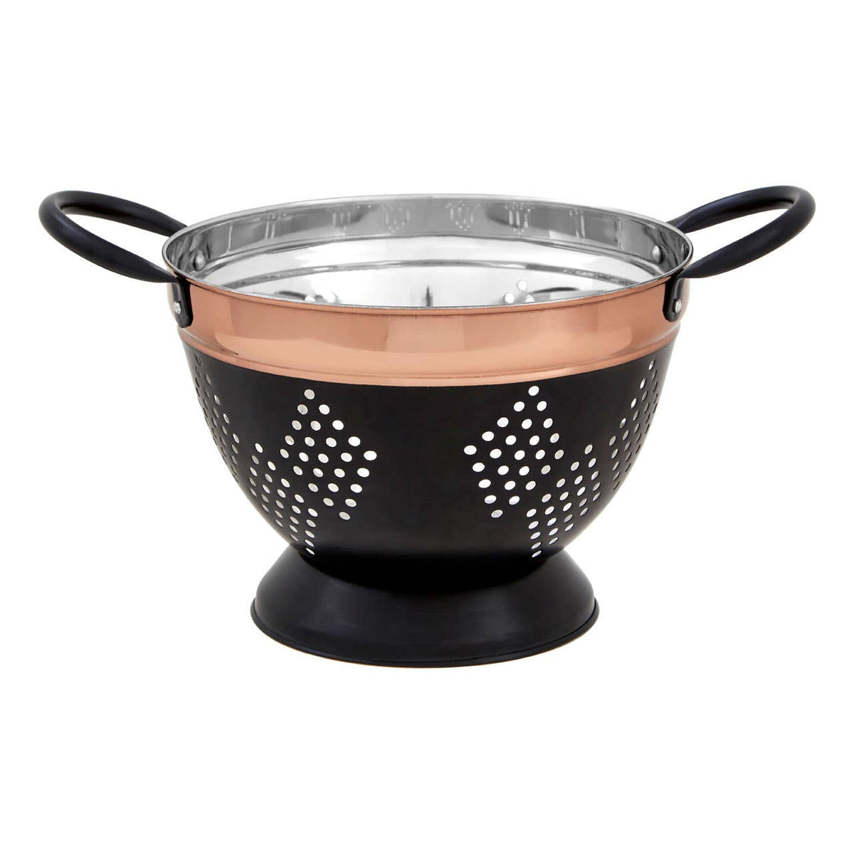 Prescott Medium Charcoal and Copper Colander