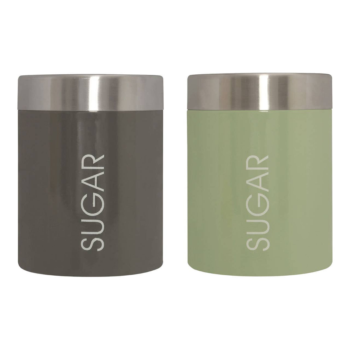 Liberty Sage Green Enamel Sugar Canister