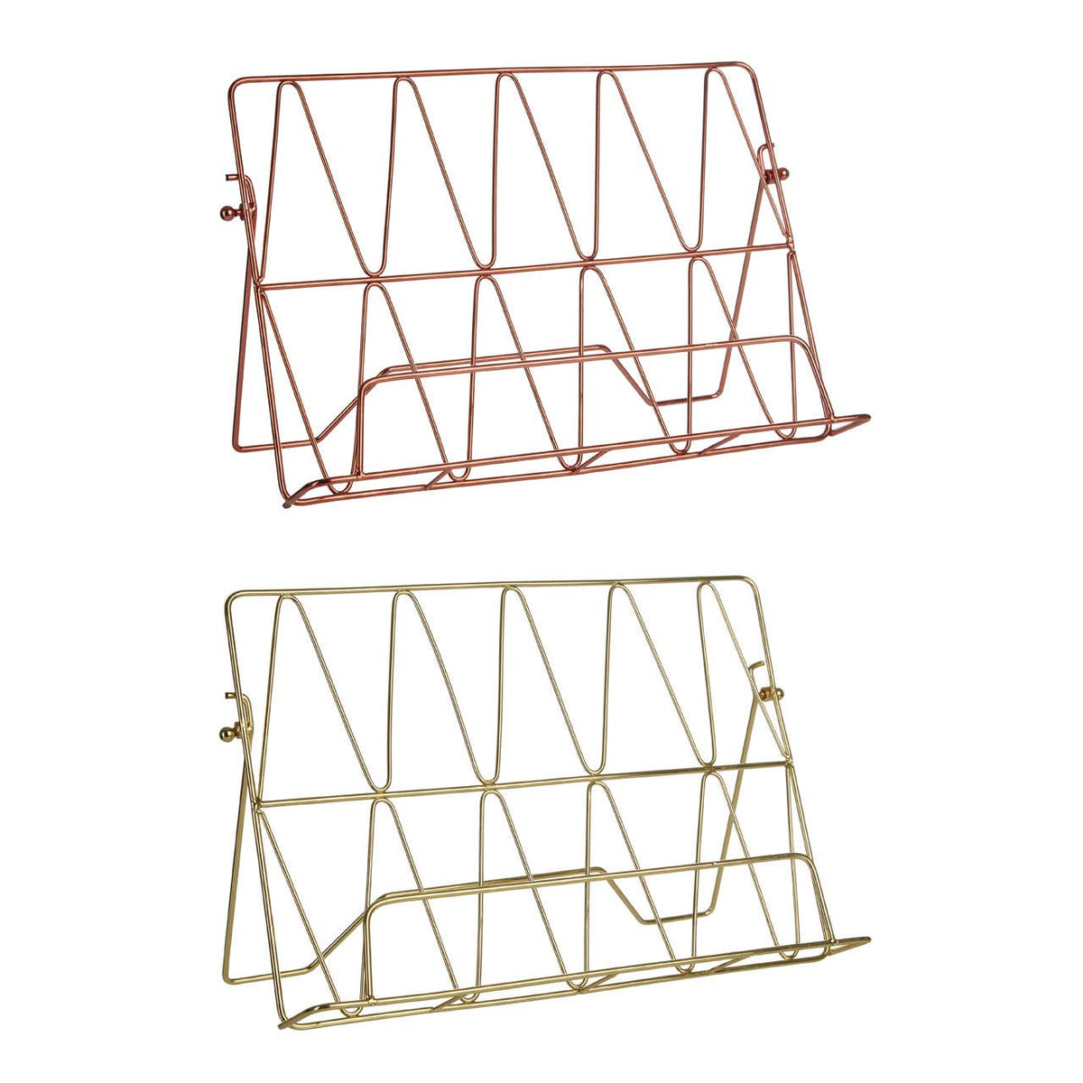 Vertex Copper Finish Cook Book Stand