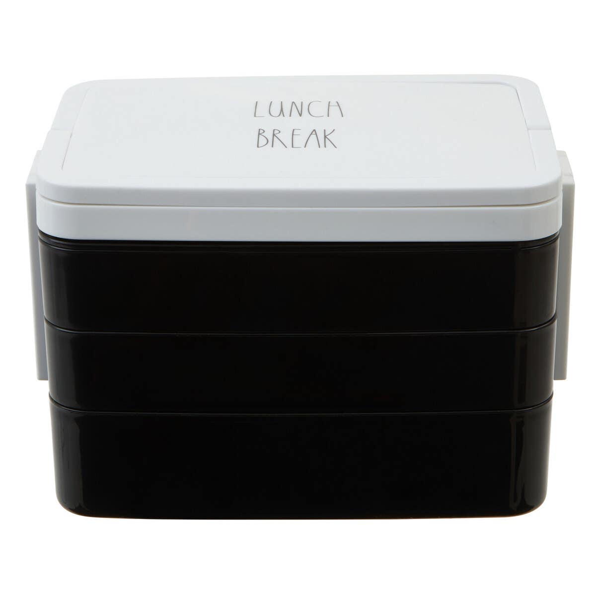 Grub Tub Black Lunch Box With Cutlery