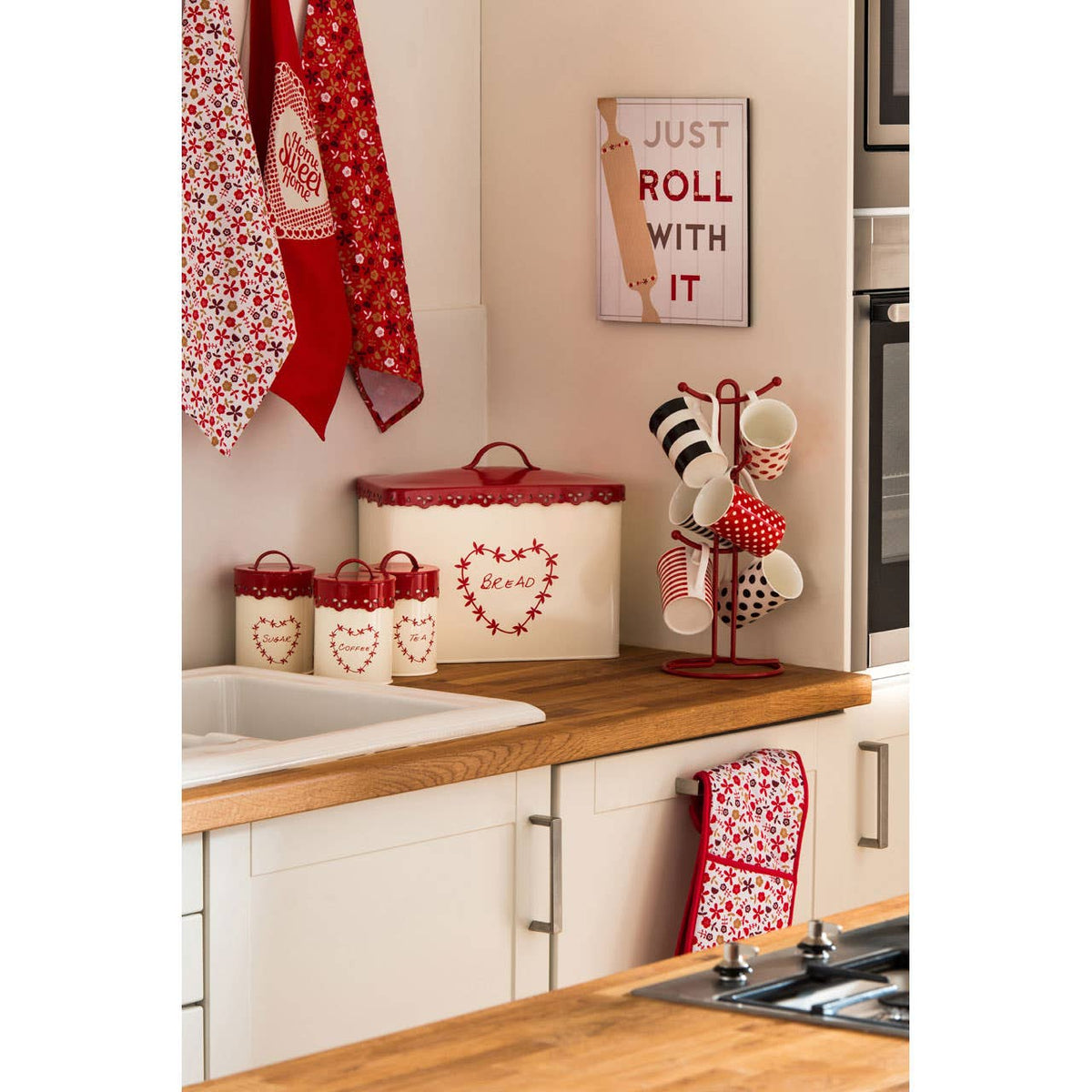 Anglaise Tea Coffee and Sugar Canister Set