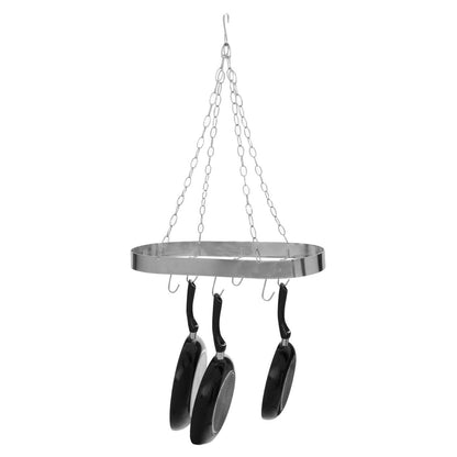 Valen Matt Chrome Oval Hanging Rack