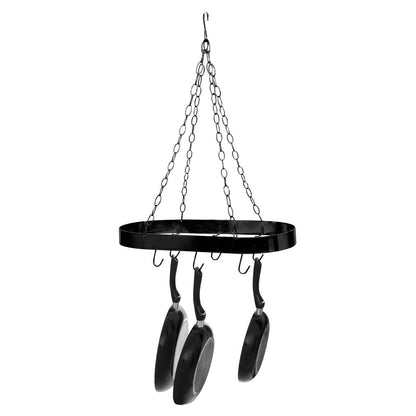 Valen Matt Black Oval Hanging Rack