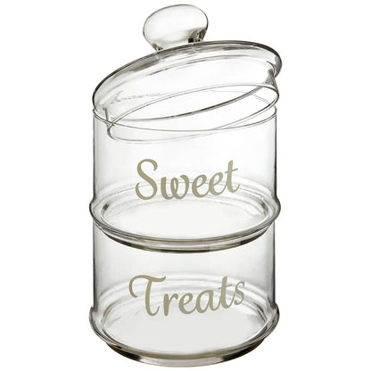 Olivia Stackable 2 Tier Glass Storage Jar