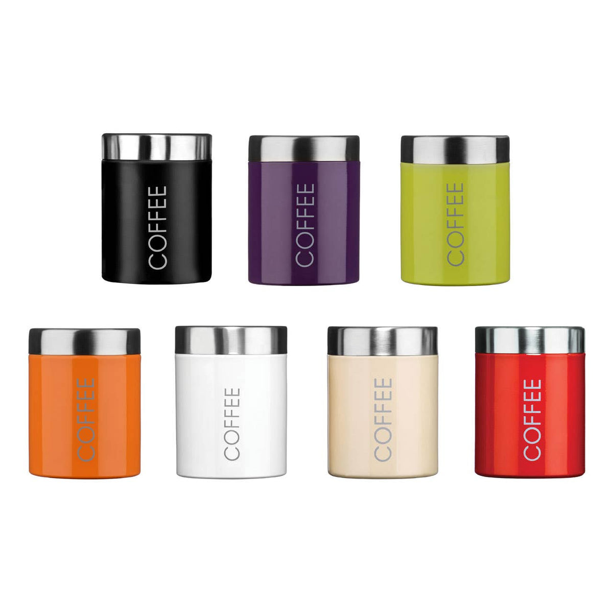 Liberty Orange Enamel Coffee Canister