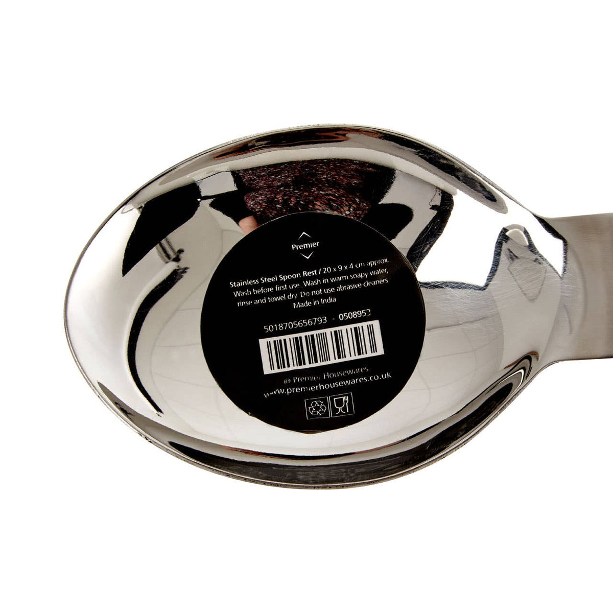 Brushed Stainless Steel Spoon Rest