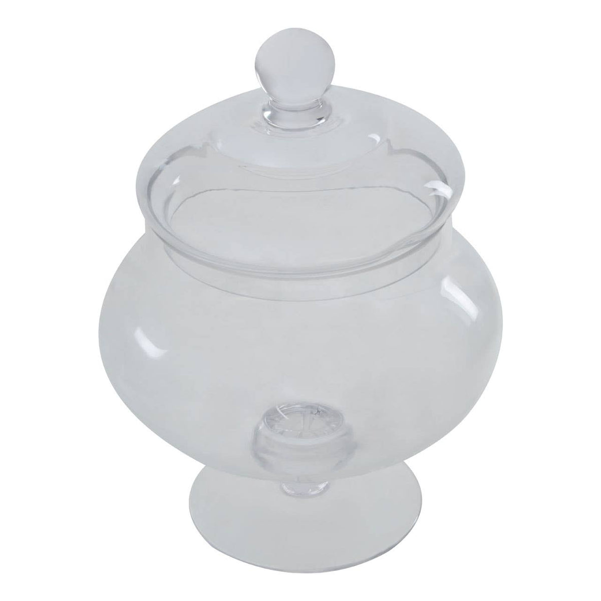 Olivia Clear Glass Candy Small Storage Jar