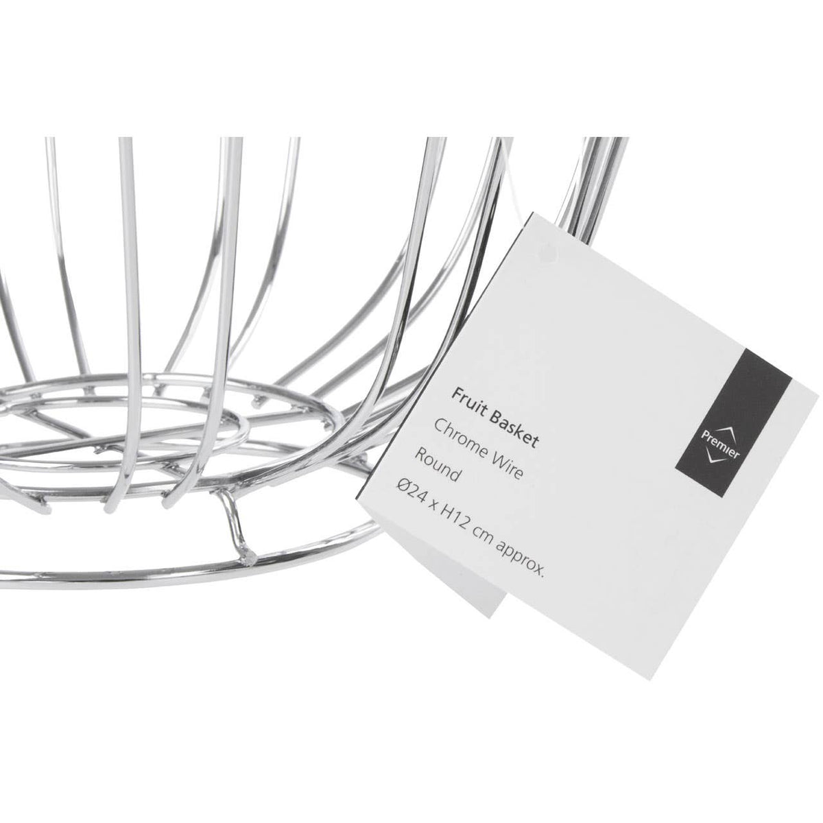 Avalon Chrome Round Fruit Basket