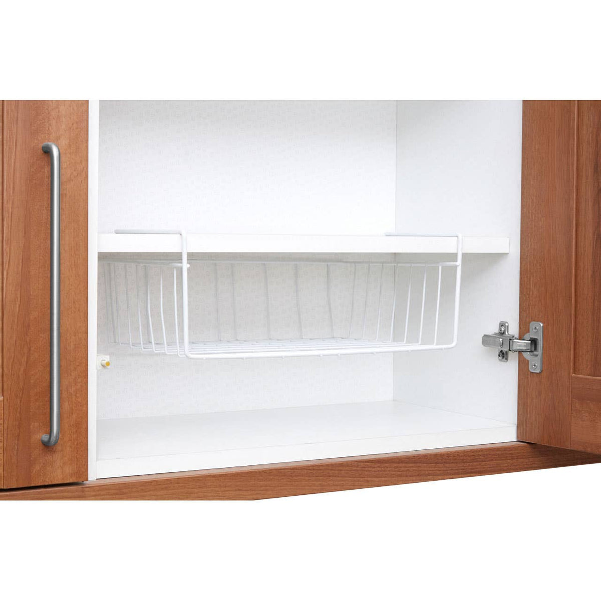 White Under Shelf Large Storage Basket