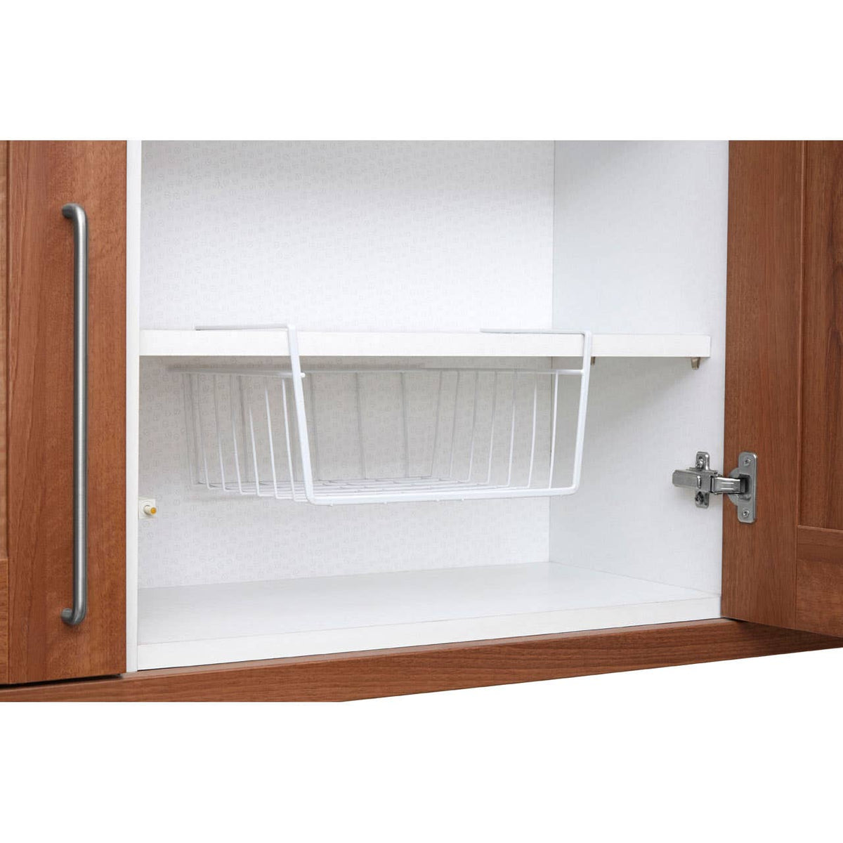 White Under Shelf Small Storage Basket