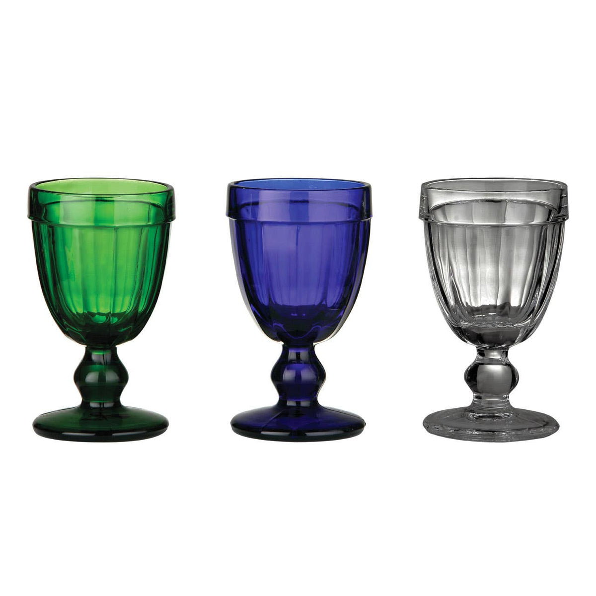 Vidrio Blue Glass Coloured Sundae Goblet