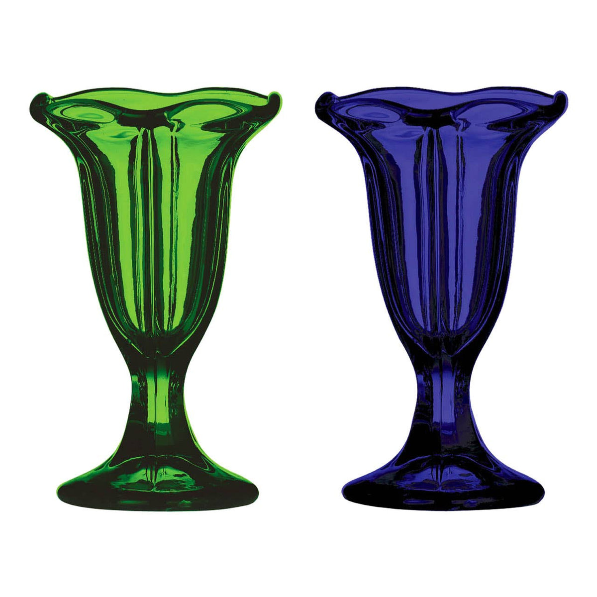 Vidrio Green Coloured Glass Sundae Dish