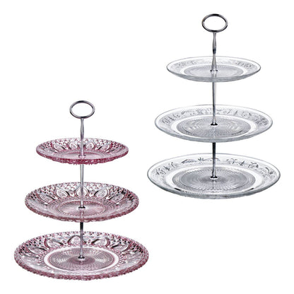 Molly Clear Glass 3 Tier Cake Stand