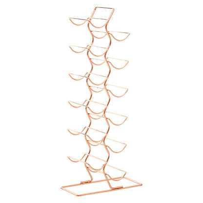 Wren 12 Tier Wine Rack With Copper Finish