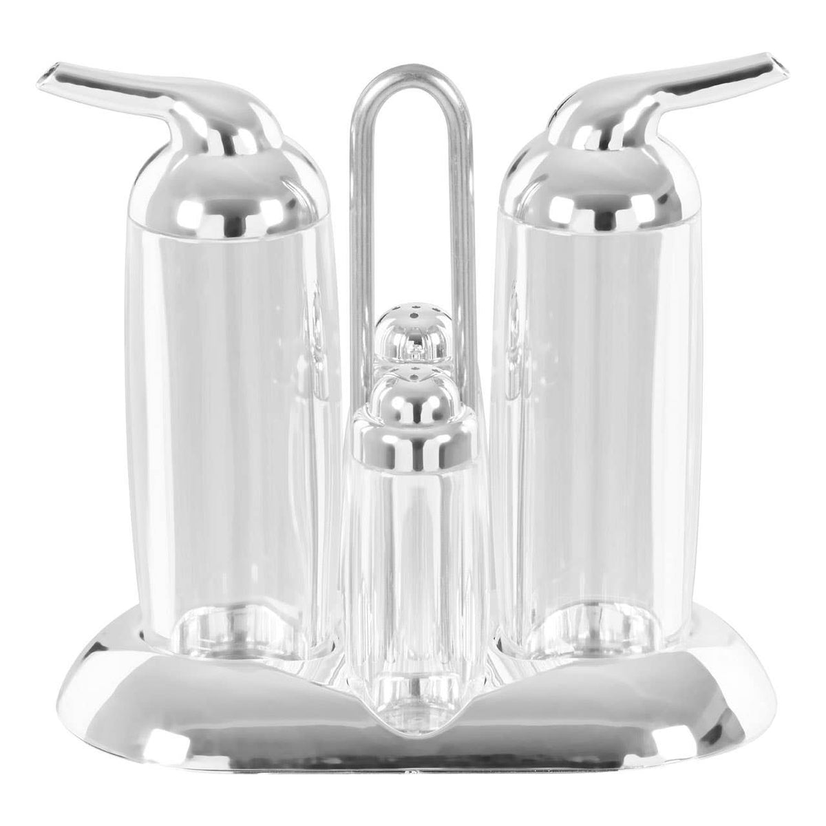 Gozo Silver 4 Piece Condiment Set