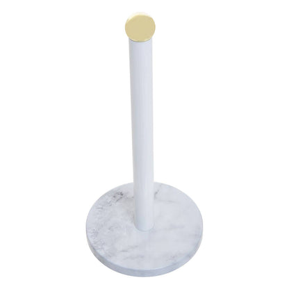 Easton White Marble Effect and Gold  Kitchen Roll Holder