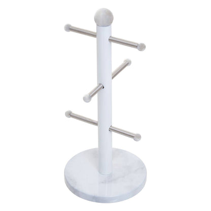 Easton Marble Effet and Silver Mug Tree