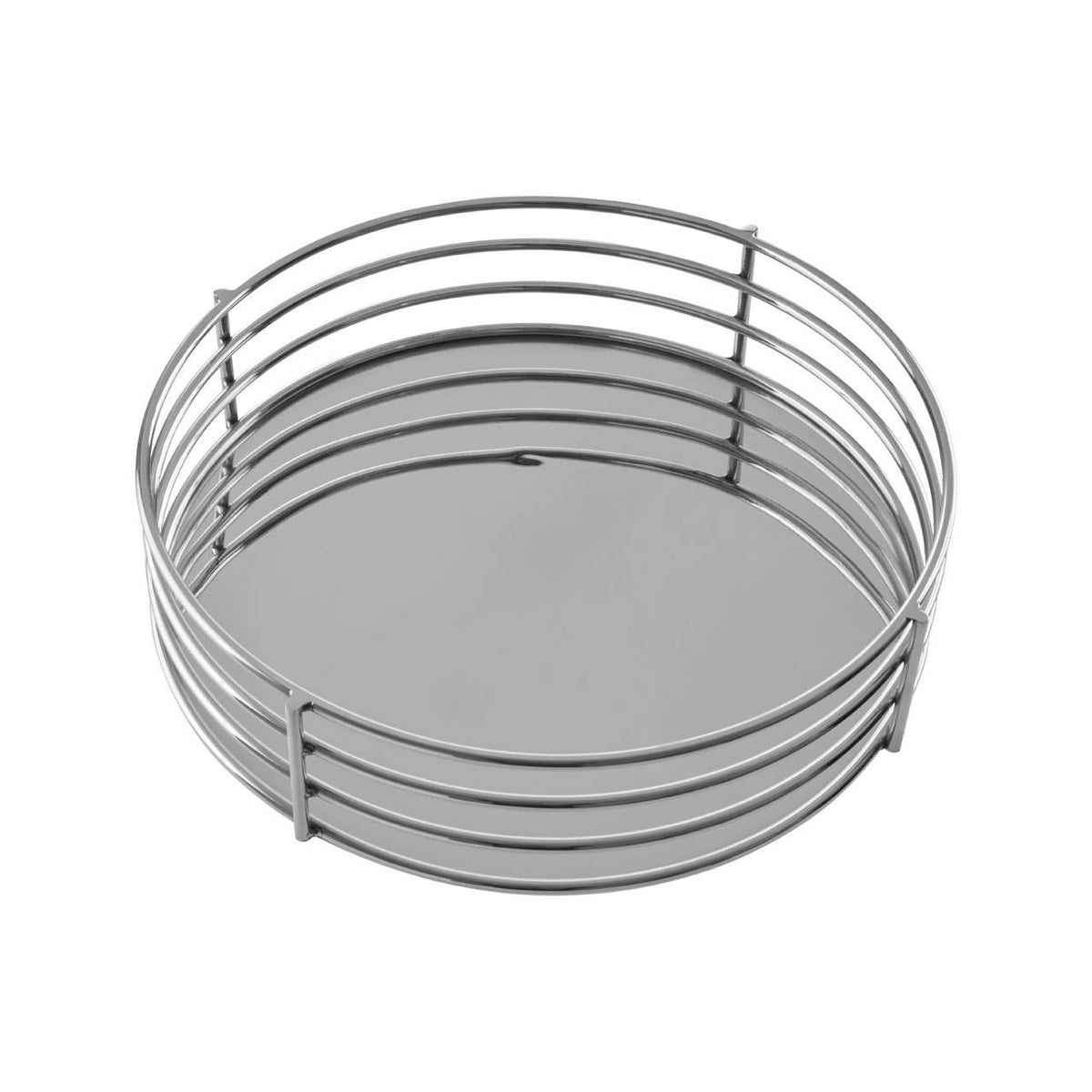 Astro Silver Mirrored Round Tray