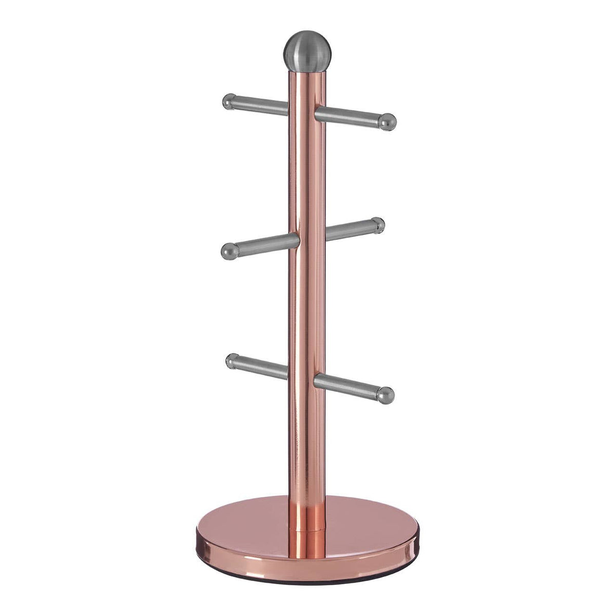Hirano 6 Cup Mug Tree - Copper Finish