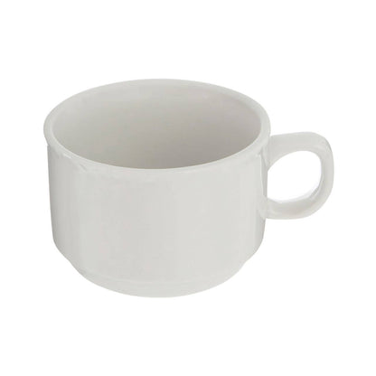 Quinn Embossed White Cup