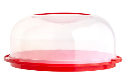 Hallie 29cm Red Cake Storage Carrier with Handle
